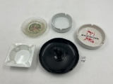 5 misc - great smokey mtns - days of our lives - milk glass grapes - heart handle black glass- baush