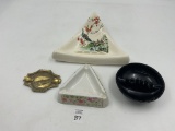 4 misc - Mcm 3 sided porcelain japan bird - 3 sided made in italy mcm tray - bagnell dam ozarks - 19