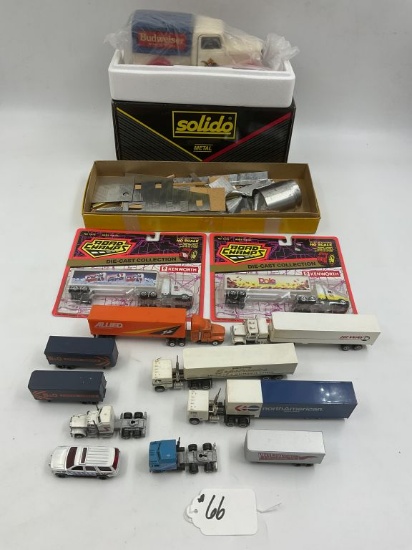 Flat Budwieser Truck-HO Semi's, HO Scale building kit