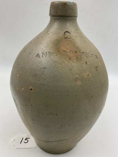 Stoneware Height- 14 1/2 Base- 5 1/4
