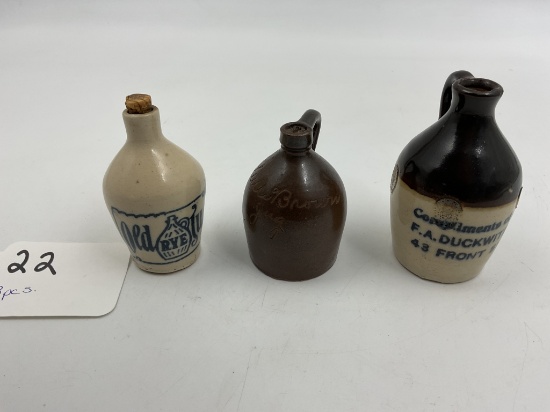 Stoneware Height- 3 ", 3 1/2", 3 1/4