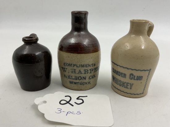 Stoneware Height-3 1/2, Height- 2 1/4, Height-4 1/4