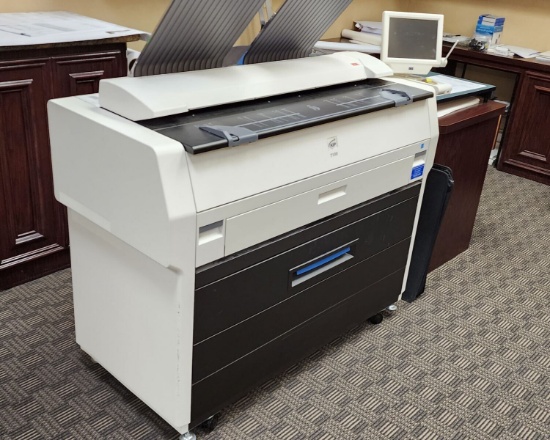 KIP 7100 mono wide format plotter (VERY LOW METER - 58000 print)