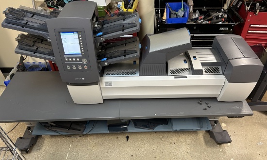 Pitney Bowes F700 High Volume Envelope Inserter System w/ Electric table - low counter (TEXAS)