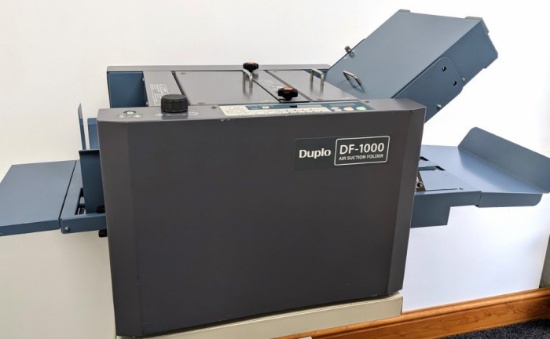 Duplo DF-1000 Air Suction Paper Folder -  Texas