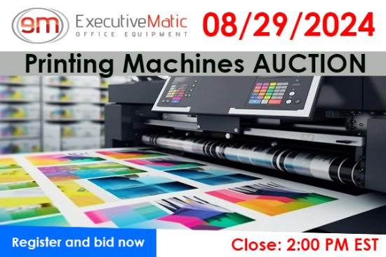Printing and mailing surplus auction