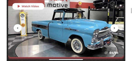 1958 Chevrolet Cameo Pickup