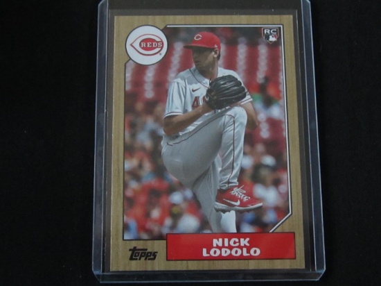 2022 TOPPS NICK LODOLO RC 1987 DESIGN REDS