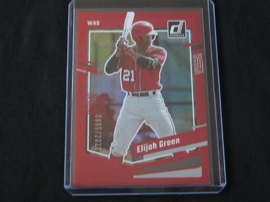 2023 DONRUSS ELIJAH GREEN /2023 RED HOLO