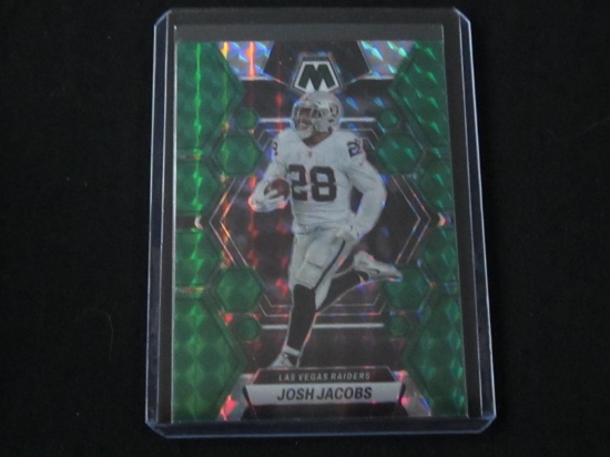 2023 MOSAIC JOSH JACOBS GREEN MOSAIC PRIZM