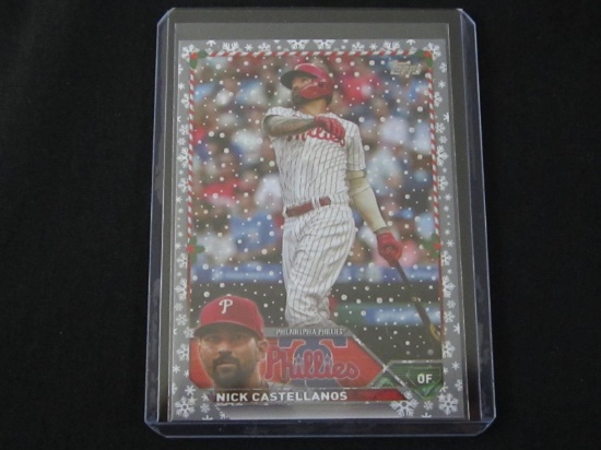 2023 TOPPS HOLIDAY NICK CASTELLANOS METALLIC FLAKE