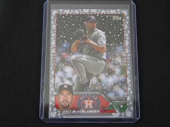 2023 TOPPS HOLIDAY JUSTIN VERLANDER METALLIC FLAKE