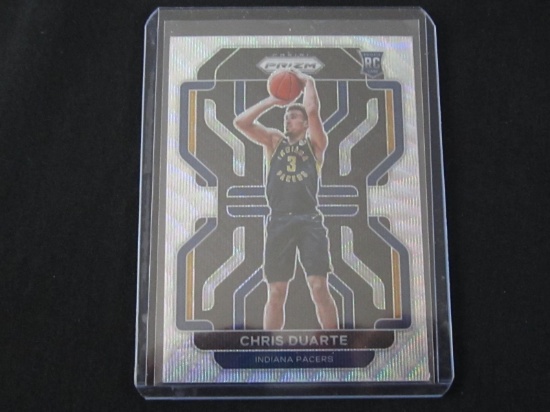 2021-22 PANINI PRIZM CHRIS DUARTE RC SILVER WAVE