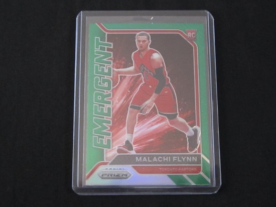 2020-21 PANINI PRIZM MALACHI FLYNN RC GREEN PRIZM