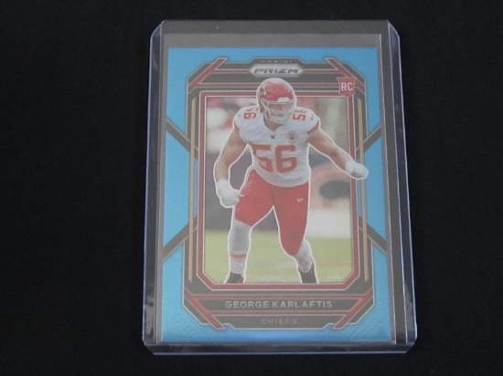 2022 PANINI PRIZM GEORGE KARLAFTIS RC LIGHT BLUE
