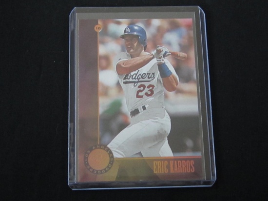 1996 LEAF ERIC KARROS BRONZE PRESS PROOF DODGERS