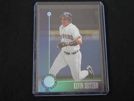 1996 LEAF KEVIN SEITZER SILVER PRESS PROOF BREWERS
