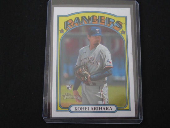 2021 TOPPS HERITAGE KOHEI ARIHARA RC HIGH #