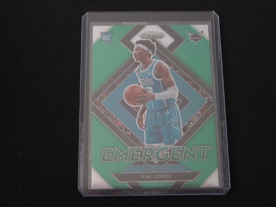 2021-22 PANINI PRIZM KAI JONES RC EMERGENT GREEN