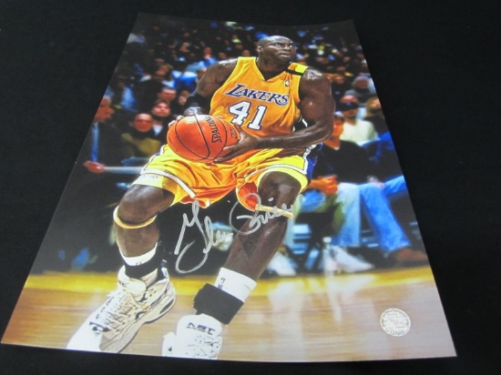 GLEN RICE SIGNED 11X16 PHOTO WITH SUPER STAR COA