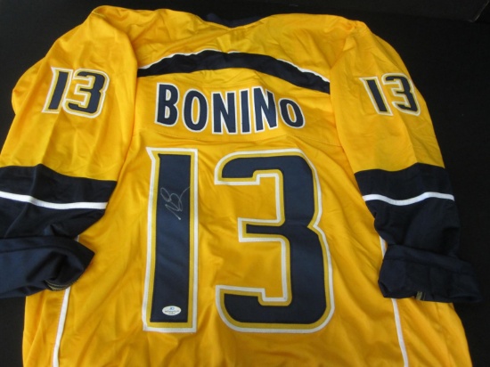 NICK BONINO SIGNED HOCKEY JERSEY WITH FSG COA