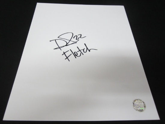 DAVID FLETCHER SIGNED WHITE SHEET WITH COA