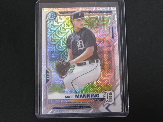 2021 BOWMAN CHROME PROSPECT MATT MANNING MEGA MOJO