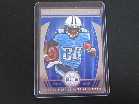 2013 TOTALLY CERTIFIED CHRIS JOHNSON /99 TOTALLY BLUE