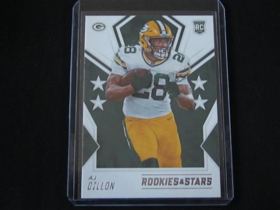 2020 ROOKIES AND STARS AJ DILLON RC PACKERS