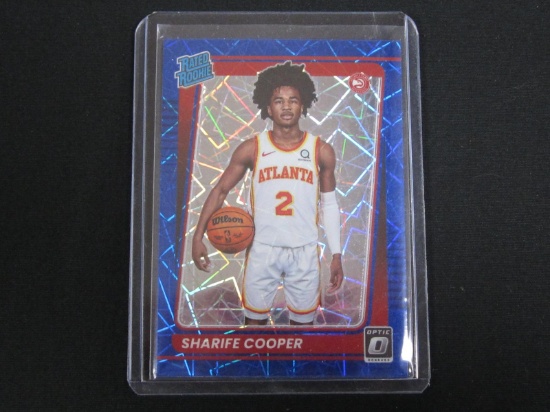 2021-22 DONRUSS OPTIC SHARIFE COOPER RC BLUE VELOCITY PRIZM
