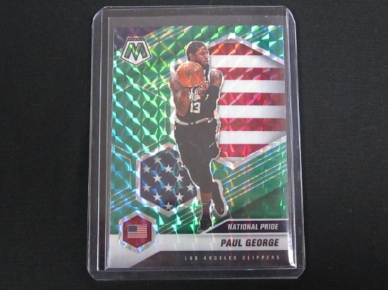 2020-21 MOSAIC PAUL GEORGE NATIONAL PRIDE GREEN MOSAIC PRIZM