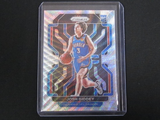 2021-22 PANINI PRIZM JOSH GIDDEY RC SILVER WAVE PRIZM