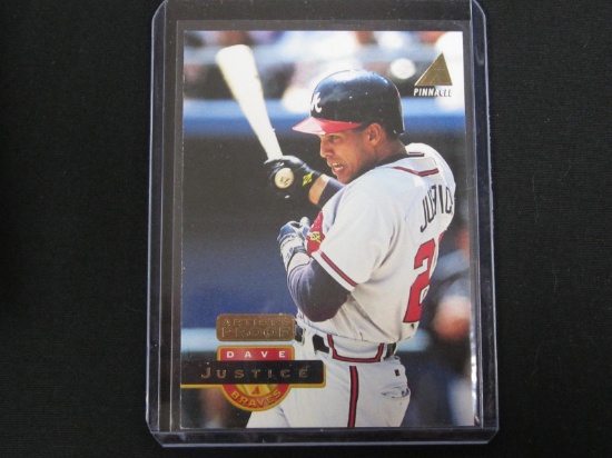 1994 PINNACLE DAVID JUSTICE ARTISTS PROOF