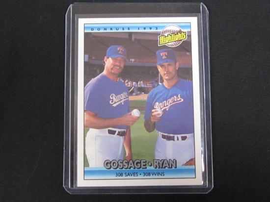 1992 DONRUSS NOLAN RYAN,RICH GOSSAGE HIGHLIGHTS