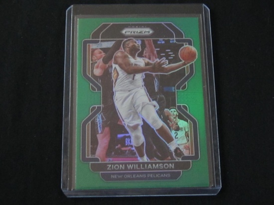 2021-22 PANINI PRIZM ZION WILLIAMSON GREEN PRIZM