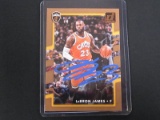 LEBRON JAMES SIGNED TRADING CARD WITH PRO CERT COA