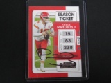 PATRICK MAHOMES SIGNED TRADING CARD WITH PRO CERT COA