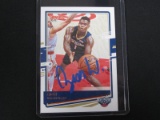 ZION WILLIAMSON SIGNED TRADING CARD WITH PRO CERT COA