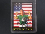 MARK MCGWIRE SIGNED TRADING CARD WITH AUTHENTICATION DIRECT COA
