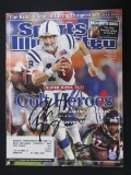 PEYTON MANNING SIGNED MAGAZINE WITH PRO CERT COA