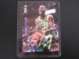 GARY PAYTON SIGNED TRADING CARD WITH AUTHENTICATION DIRECT COA