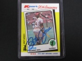 PETE ROSE SIGNED TRADING CARD WITH AUTHENTICATION DIRECT COA