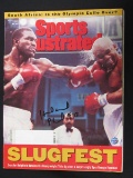 SUGAR RAY LEONARD SIGNED MAGAZINE WITH PRO CERT COA