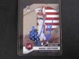 RUSSELL WESTBROOK SIGNED TRADING CARD WITH FSG COA