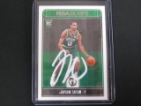 JAYSON TATUM SIGNED ROOKIE CARD WITH FSG COA