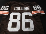 GARY COLLINS SIGNED INSCRIBED JERSEY WITH COA