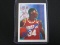 AKEEM OLAJUWON SIGNED TRADING CARD WITH FSG COA