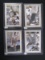 4 CARD LOT GRIFFEY JR,HENDERSON,MCGWIRE,TATIS JR