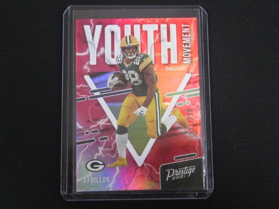 2021 PRESTIGE XTRA POINTS AJ DILLON /299 HOLO