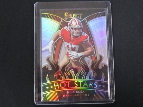 2020 SELECT HOT STARS NICK BOSA SILVER PRIZM 49ERS